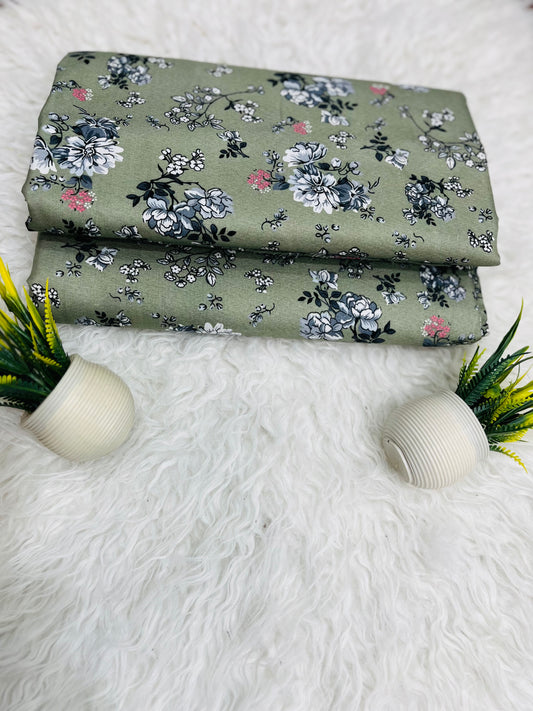 FLORAL PRINTED 2PC D-122