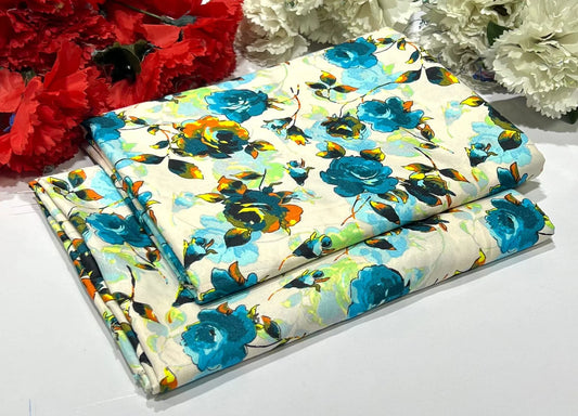 FLORAL PRINTED 2PC D-118