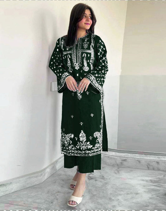 Dhanak 2 pice EMBROIDERED