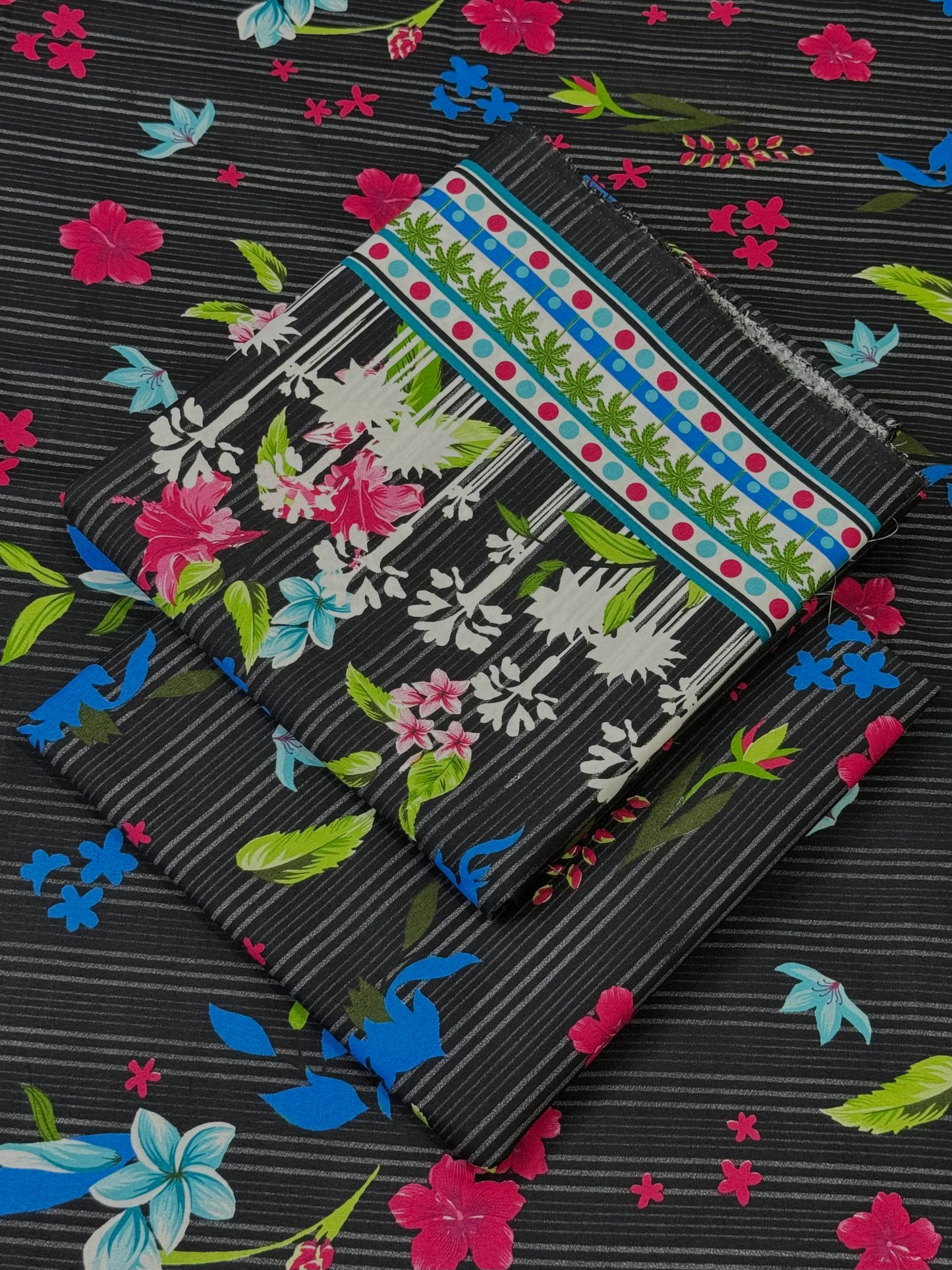 FLORAL PRINTED 2PC D-129