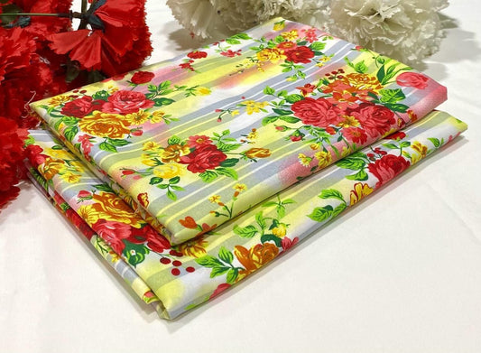 FLORAL PRINTED 2PC D-108