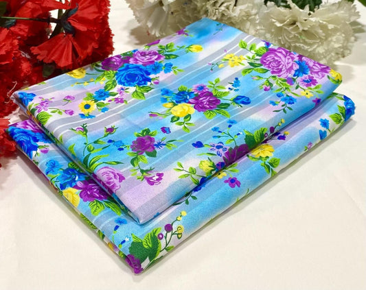 FLORAL PRINTED 2PC D-107