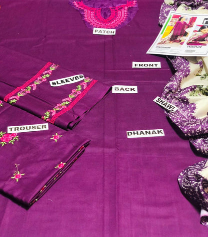 URGE DHANAK 3PC EMBROIDERED