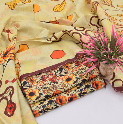 3 pice printed khader