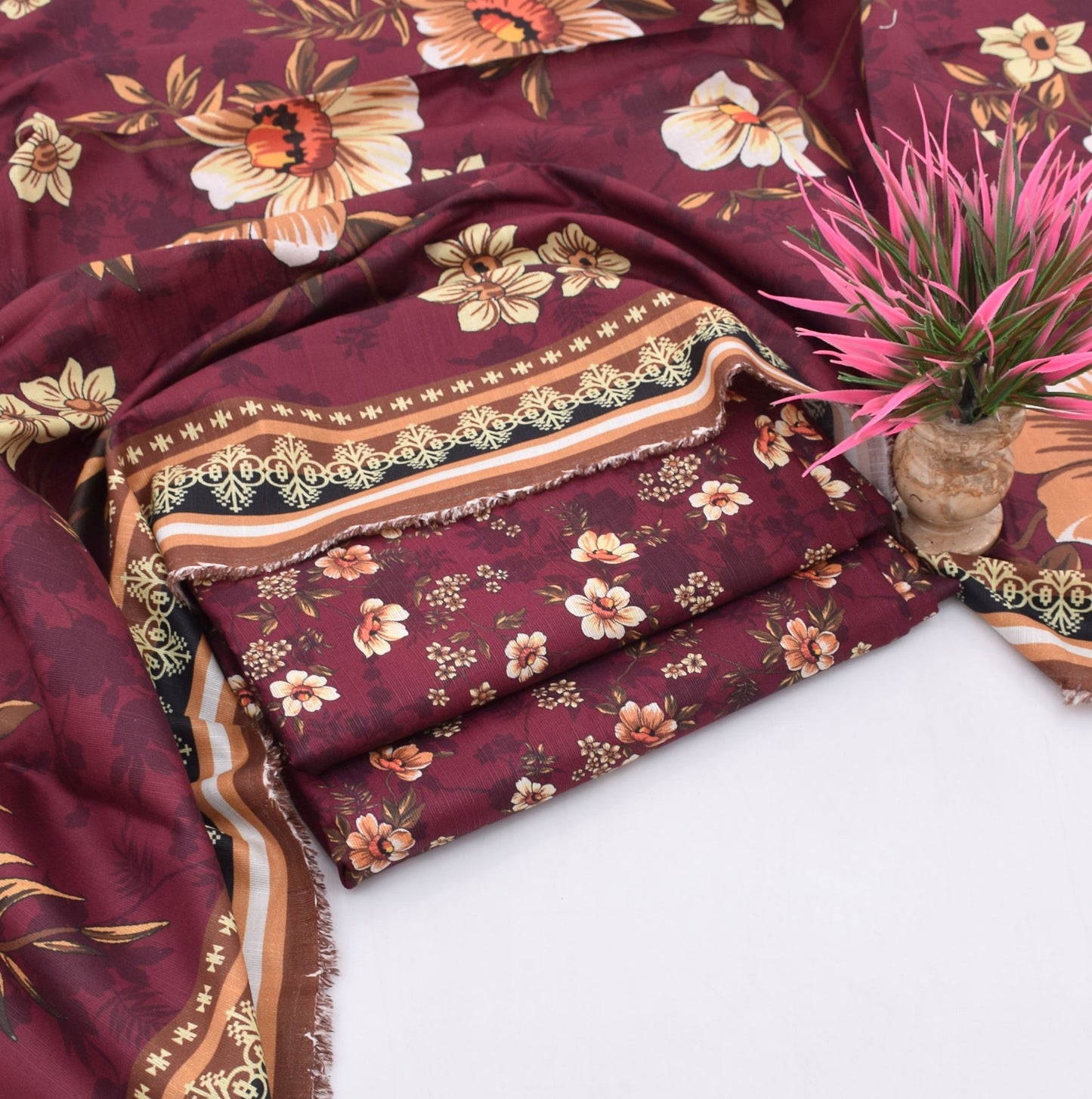 3 pice printed khader