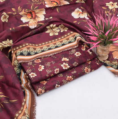 3 pice printed khader