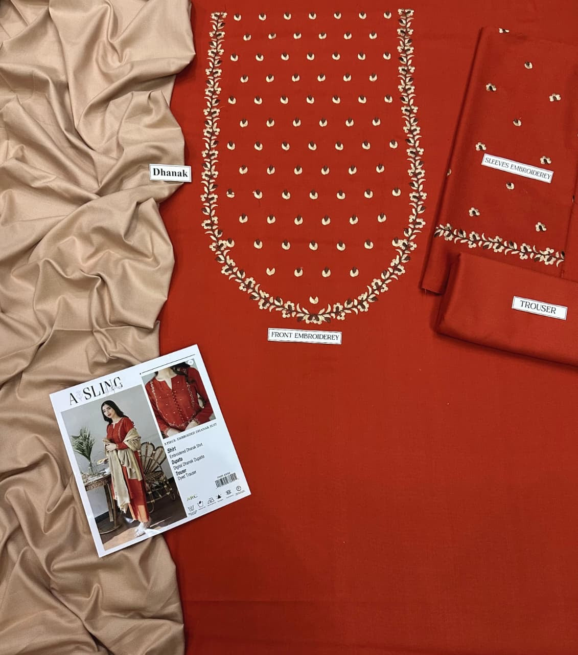 AISLING DHANAK 3PC EMBROIDERED My Store