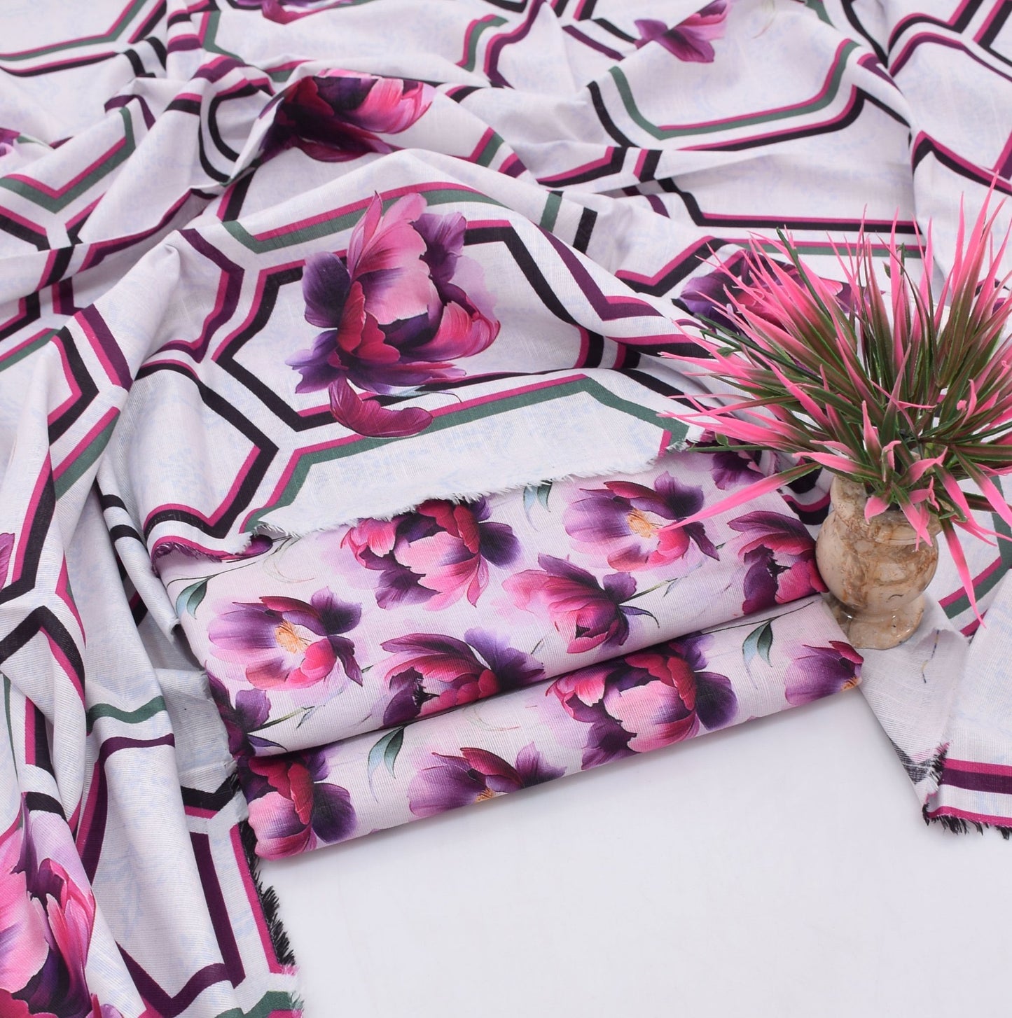 3 pice printed khader