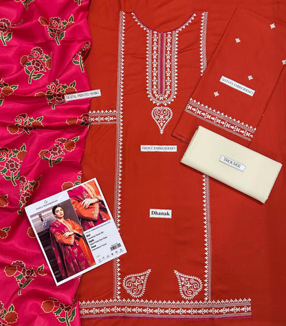 URGE DHANAK 3PC EMBROIDERED