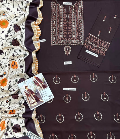 URGE DHANAK 3PC EMBROIDERED