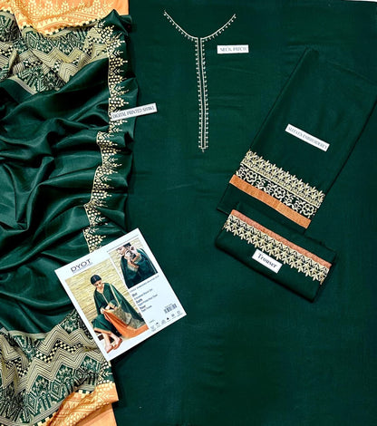 DYOT DHANAK 3PC EMBROIDERED My Store