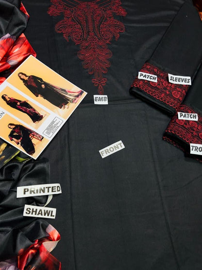 URGE DHANAK 3PC EMBROIDERED