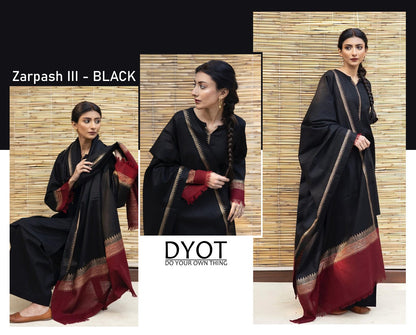 DYOT DHANAK 3PC EMBROIDERED