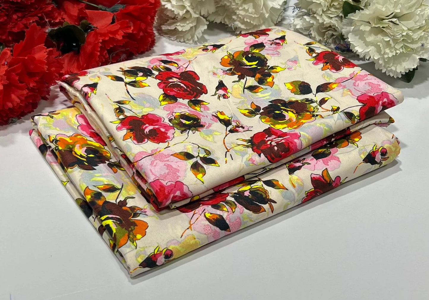 FLORAL PRINTED 2PC D-117