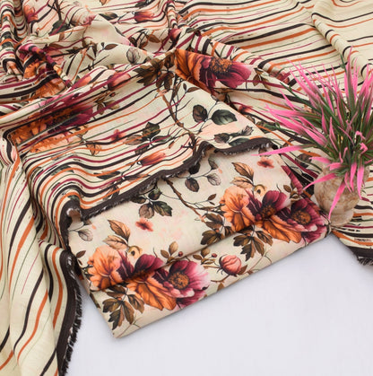 3 pice printed khader