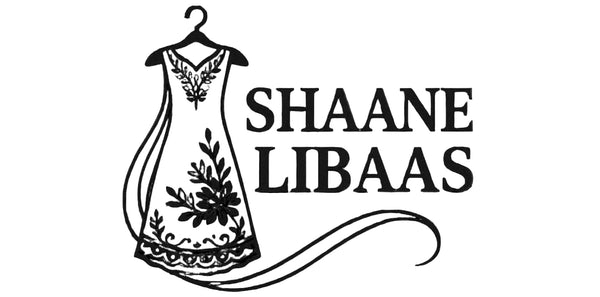 Logo of Shaane Libaas with a dress illustration on a white background